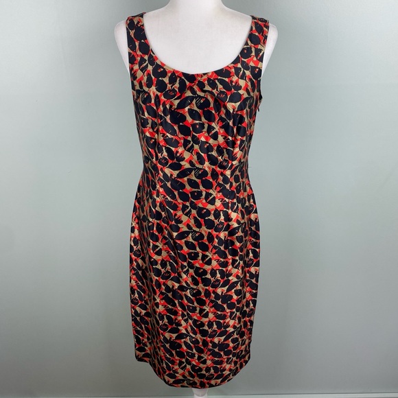 LK BENNETT DR Anais silk blend shift dress size